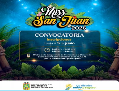 TÚ PUEDES SER LA PRÓXIMA MISS SAN JUAN 2026